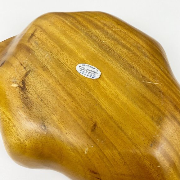 VTG Monkey Pod Bowls Serving Party Set 5 Pieces - Picture 5 of 7